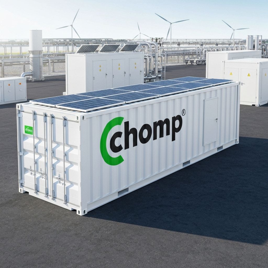 Chomp anaerobic biodigester containerized system - modular food waste processing unit